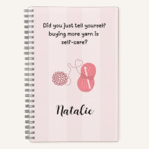 Caderno Espiral de Nome Personalizado “Fio é Autoc