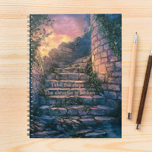 Caderno Espiral Dê os passos - recuperação de 12 etapas