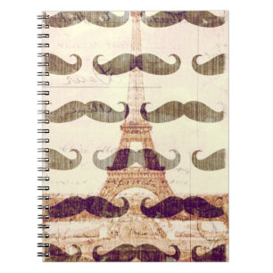 Caderno Espiral De Paris com bigode