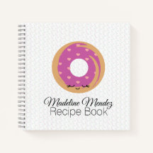 Caderno espiral de rosca de donut Baker Kids Livro