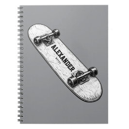 Caderno Espiral de Skate Personalizado para crianç