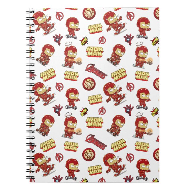 Caderno Espiral de Super-Herói Chibi Bobalhão (Frente)