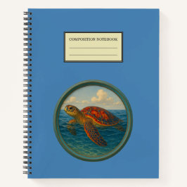Caderno Espiral de Tartaruga Marinha