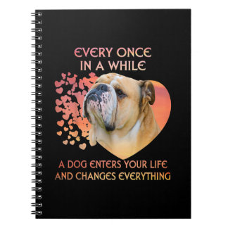 Caderno Espiral De Vez Em Quando Um Cachorro Entra Na Sua Vida
