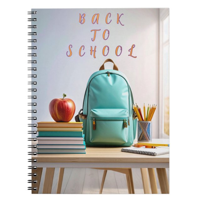 Caderno Espiral de Volta às Aulas (Frente)