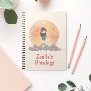 Caderno Espiral De Volta às Aulas Estilo Kawaii Anime