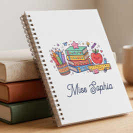 Caderno Espiral de Volta às Aulas para Professores