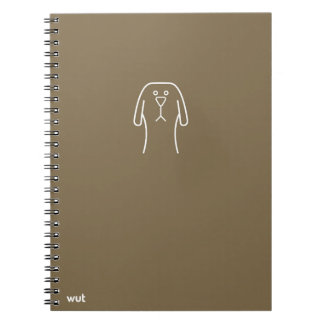 caderno espiral de wut.dog