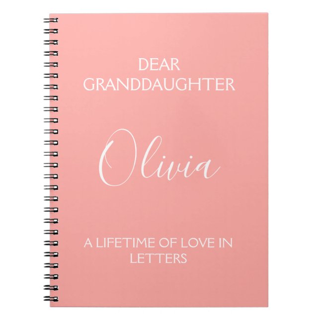 Caderno Espiral Dear Granddaughter: A Lifetime of Love in Letters (Frente)