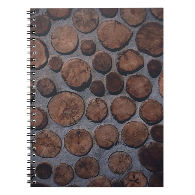 Caderno Espiral Decapores de madeira de cortiça (Frente)