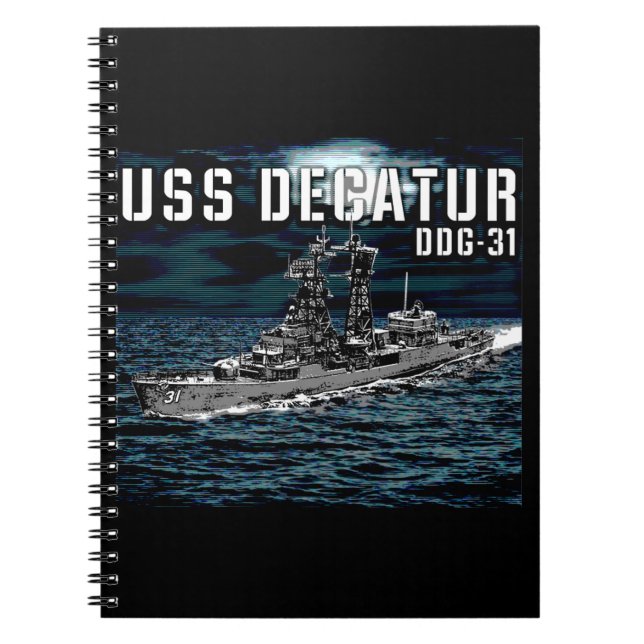 Caderno Espiral Decatur para mísseis guiados (Frente)