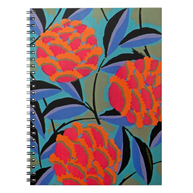 Caderno Espiral Deco de Arte de Seguy #2 em Emporio Moffa (Frente)