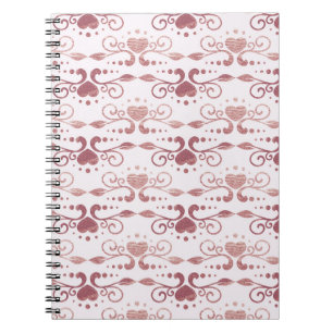 Caderno Espiral Deco de arte, papel de parede elegante.