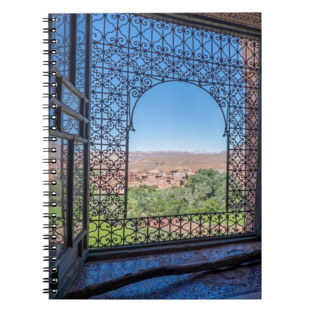 Caderno Espiral Decoração da janela do Ornamentado (Frente)