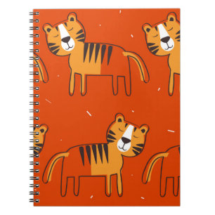 Caderno Espiral Decoração Desenhada da Mão Colorida