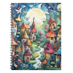 Caderno Espiral Decoração encantadora de conto de fadas da Fairyla