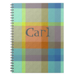 Caderno Espiral  Decorative Plaid