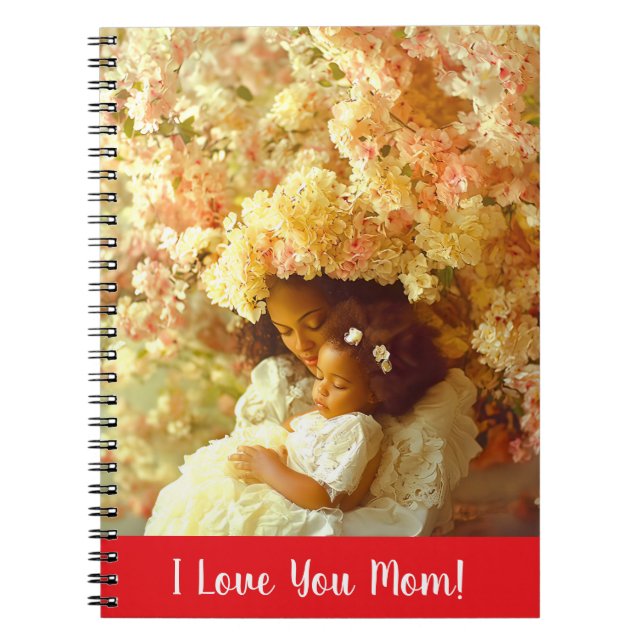 Caderno Espiral Dedicação Às Mães (Frente)