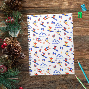 Caderno Espiral Deer Valley Utah Wasatch Ski Patterno de Snowboard