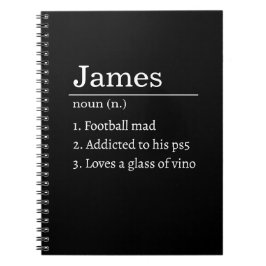 Caderno Espiral Definição de Dicionário Engraçado Personalizada Pr