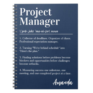 Caderno Espiral Definição de Dicionário Personalizada para Gerente