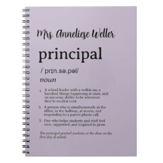 Caderno Espiral Definição Divertida de Diretor Personalizada