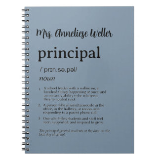 Caderno Espiral Definição Divertida de Diretor Personalizada