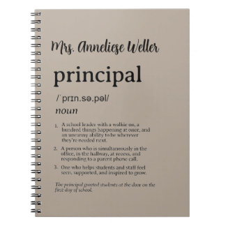 Caderno Espiral Definição Divertida de Diretor Personalizada