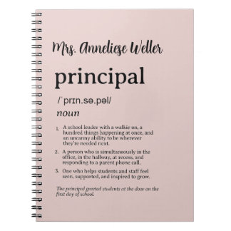Caderno Espiral Definição Divertida de Diretor Personalizada