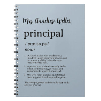 Caderno Espiral Definição Divertida de Diretor Personalizada
