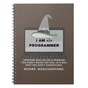 Caderno Espiral Definição engraçada do programador