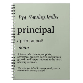 Caderno Espiral Definição Personalizada de Diretor
