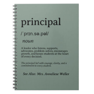 Caderno Espiral Definição Personalizada de Diretor
