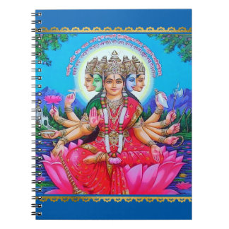 Caderno Espiral Deidade Gayatri Devi