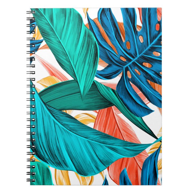 Caderno Espiral Deixa o verão tropical exótico (Frente)
