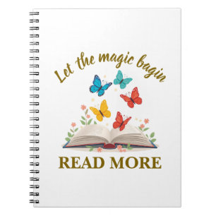 Caderno Espiral Deixe a Magia Começar Leia Mais