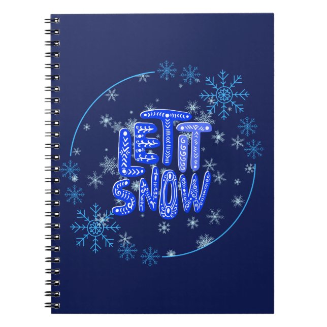 CADERNO ESPIRAL DEIXE-A NEVAR SONHOS DE NEVE... (Frente)