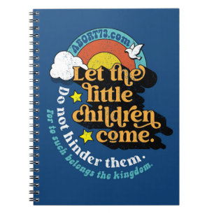 Caderno Espiral Deixe as Crianças Pequenas Com Notebook Abort73.