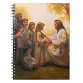 Caderno Espiral Deixe as crianças pequenas vir-me Diário