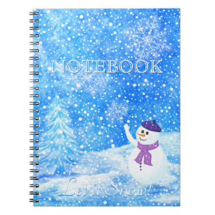 Caderno Espiral Deixe-o nevar no notebook