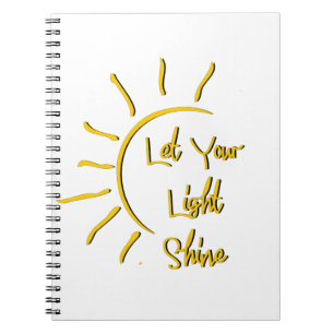 Caderno Espiral Deixe sua luz brilhar