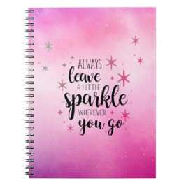 Caderno Espiral Deixe um Pouco Rosa
