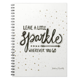 Caderno Espiral Deixe uma faísca pequena onde quer que você vai