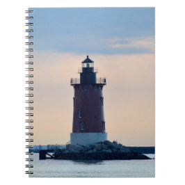 Caderno Espiral Delaware Breakwater Lighthouse Cape Henlopen Lewes