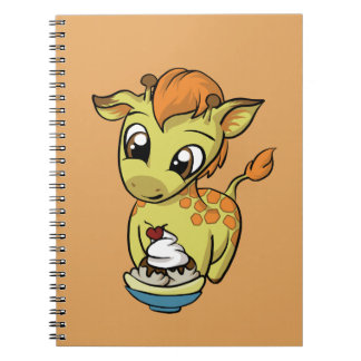 Caderno Espiral Deleite doce! Girafa
