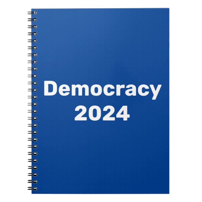 Caderno Espiral Democracia 2024 Eleição Presidencial (Frente)