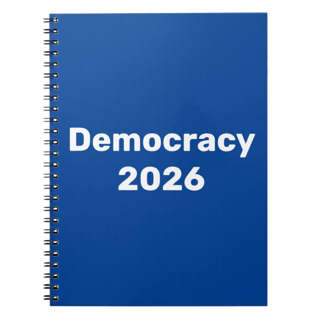 Caderno Espiral Democracia 2026 Eleições de Médio Prazo (Frente)