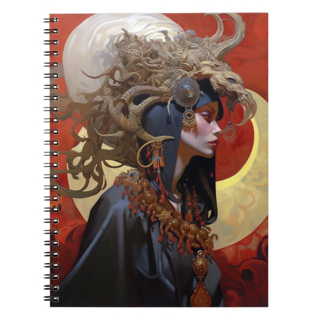 Caderno Espiral Demon Queen Fantasy Art (Frente)
