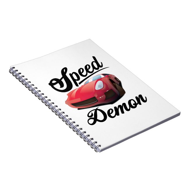 Caderno Espiral Demoníaco da Velocidade (Lado Direito)
