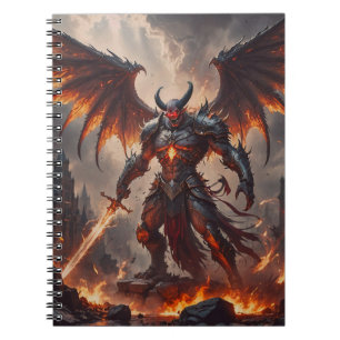 Caderno Espiral Demônio da Fieria Mítica